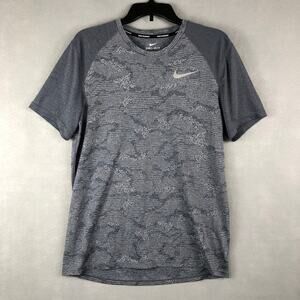 Nike Running Dri-Fit Shirt  Men's Medium Pull-Over Gray